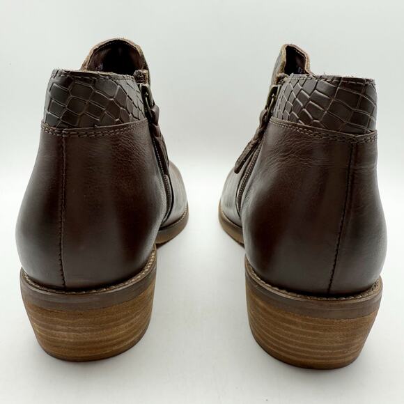 Softwalk Womens Rubi Ankle Boots US 10 Narrow EU 40.5 Brown Leather NWOB - Picture 9 of 12